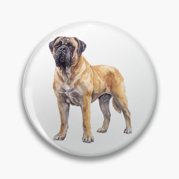 Item preview, Watercolor Bullmastiff puppy dog designed and sold by MendaciousMina.