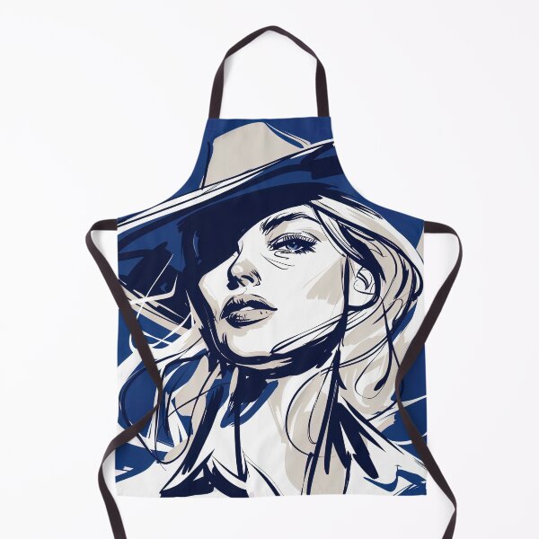 Item preview, Cowgirl - Blue Abstract Art designed and sold by shadow-bloom.
