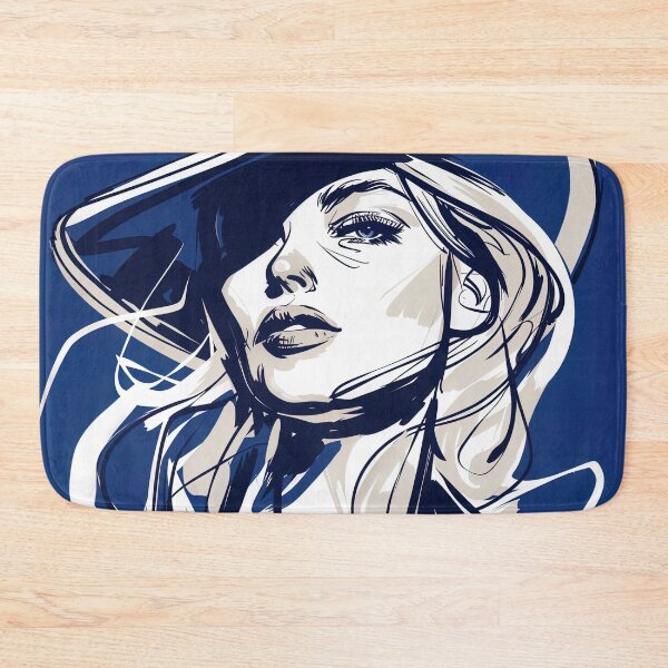 Item preview, Cowgirl - Blue Abstract Art designed and sold by shadow-bloom.