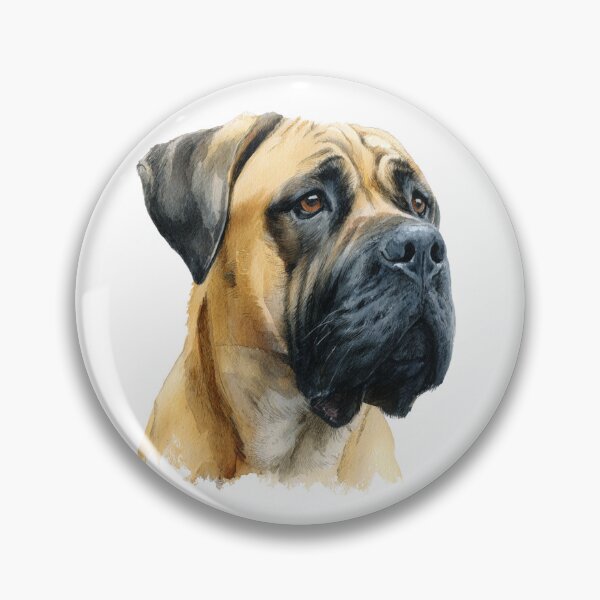 Item preview, Watercolor Bullmastiff puppy dog designed and sold by MendaciousMina.