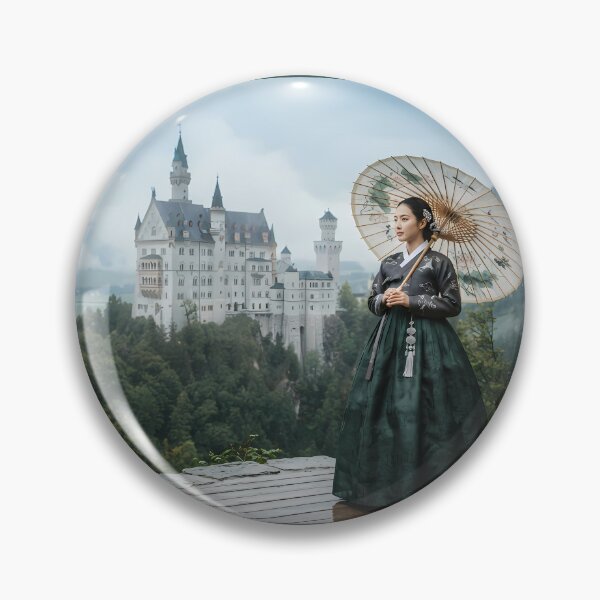 Item preview, Neuschwanstein Castle in Korean Hanbok Elegancer designed and sold by SOOstudio73.