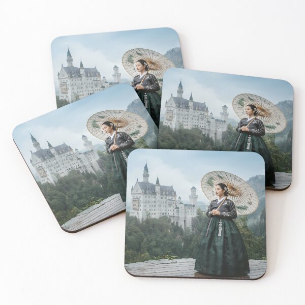 Item preview, Neuschwanstein Castle in Korean Hanbok Elegancer designed and sold by SOOstudio73.
