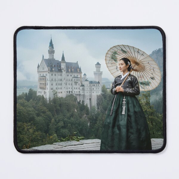 Item preview, Neuschwanstein Castle in Korean Hanbok Elegancer designed and sold by SOOstudio73.