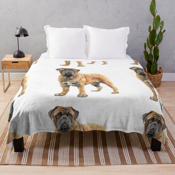Item preview, Watercolor Bullmastiff puppy dog designed and sold by MendaciousMina.