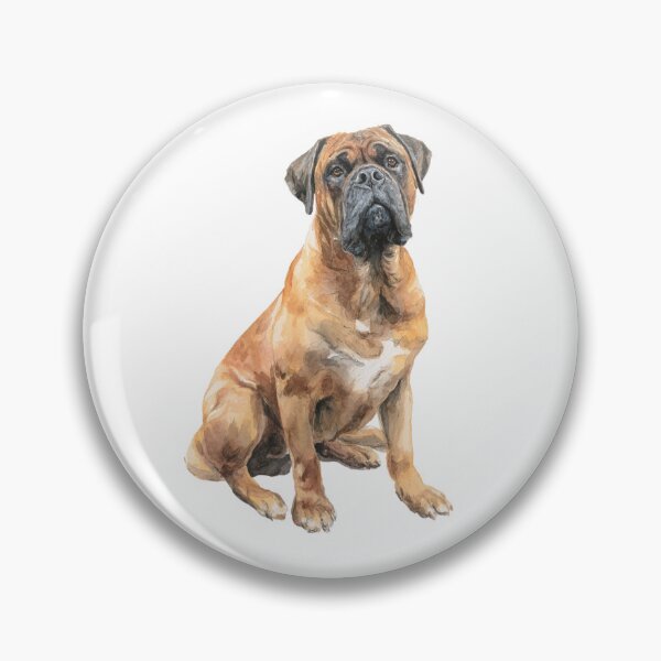 Item preview, Watercolor Bullmastiff puppy dog designed and sold by MendaciousMina.