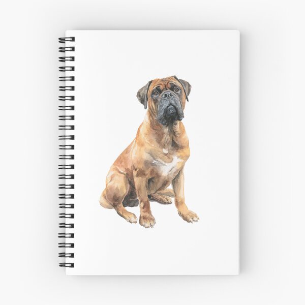 Item preview, Watercolor Bullmastiff puppy dog designed and sold by MendaciousMina.