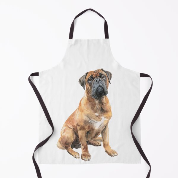 Aperçu de l'œuvre Chiot Bullmastiff aquarelle créée et vendue par MendaciousMina.