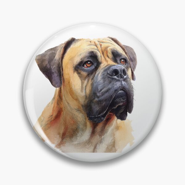 Item preview, Watercolor Bullmastiff puppy dog designed and sold by MendaciousMina.