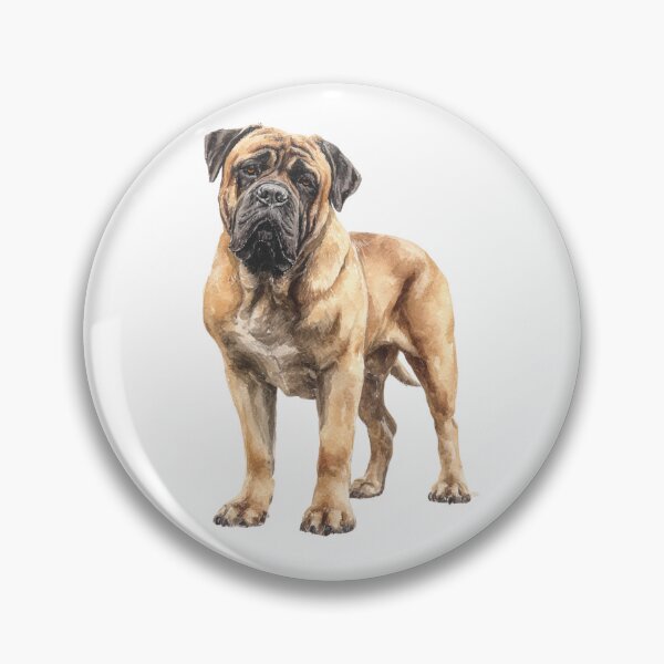 Item preview, Watercolor Bullmastiff puppy dog designed and sold by MendaciousMina.