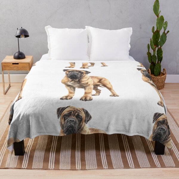 Item preview, Watercolor Bullmastiff puppy dog designed and sold by MendaciousMina.