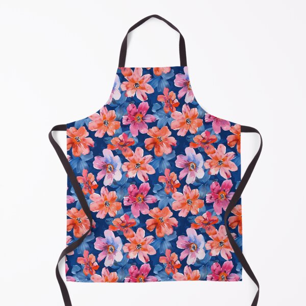 Item preview, Vibrant Pink Navy Abstract Watercolor Floral designed and sold by arteresting-art.