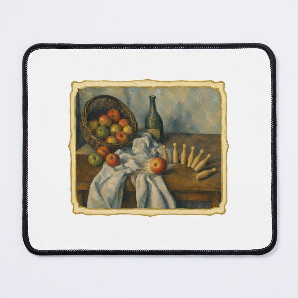 Item preview, Apple Bowling in Cezanne's Still Life designed and sold by GoverArt.
