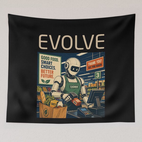Item preview, Humanoid Robot Evolution T-Shirt | Future of AI & Human Innovation designed and sold by TEEJAMBOREE.