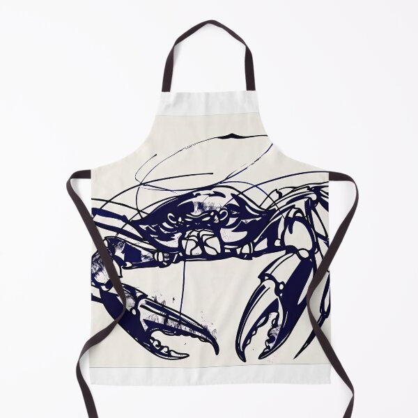 Item preview, crab - Blue Abstract Art designed and sold by shadow-bloom.