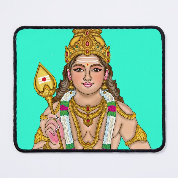 Item preview, Lord Skanda Artwork | Divine Kartikeya Hindu God Digital Illustration designed and sold by Harshit_Digital_Arts.
