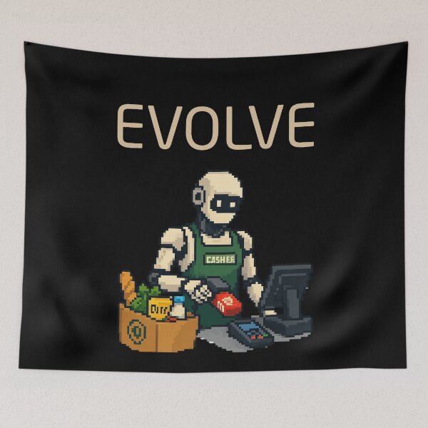 Item preview, Robot Evolution T-Shirt | Future of AI & Human Innovation designed and sold by TEEJAMBOREE.