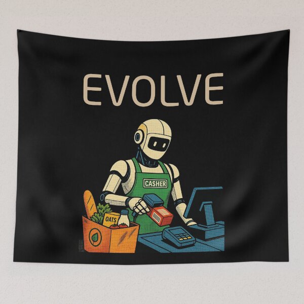 Item preview, Robot Evolution T-Shirt | Future of AI & Human Innovation designed and sold by TEEJAMBOREE.