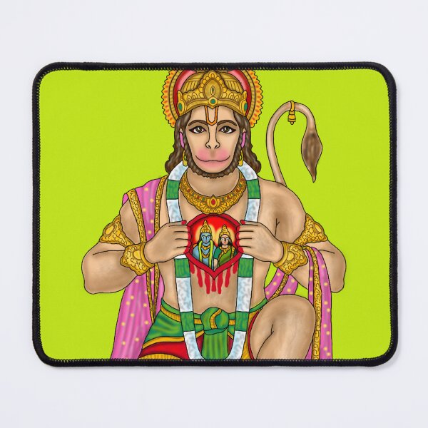 Item preview, Lord Hanuman Artwork | Powerful Hindu God Digital Painting Illustration designed and sold by Harshit_Digital_Arts.
