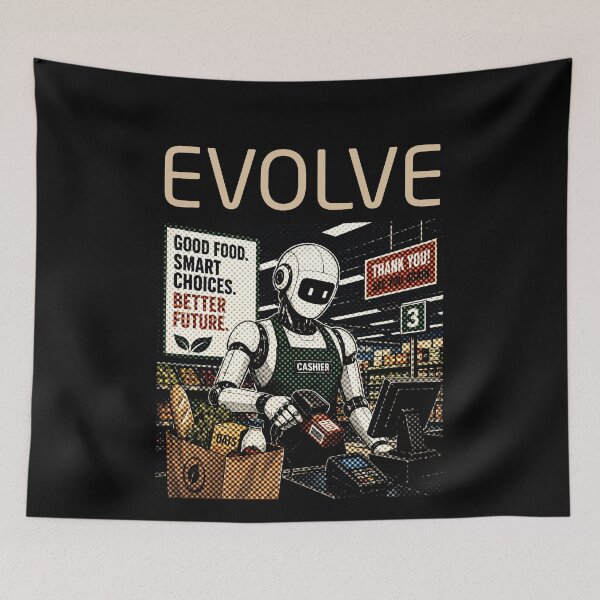 Item preview, Robot Evolution T-Shirt | Future of AI & Human Innovation designed and sold by TEEJAMBOREE.