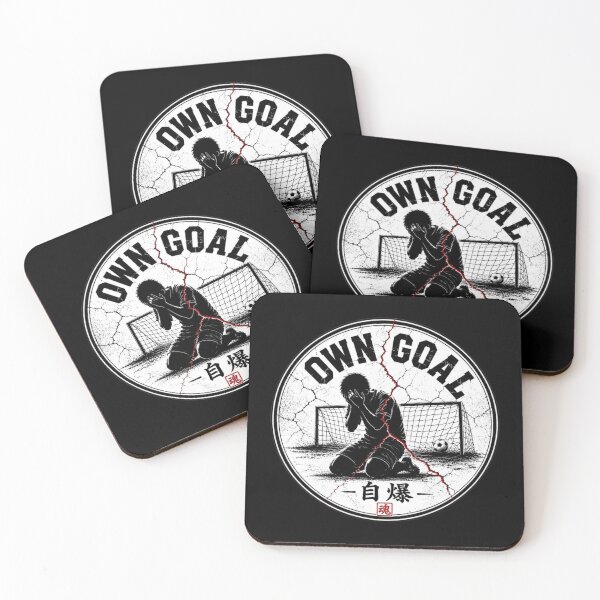 Item preview, Soccer Own Goal Sticker — Jibaku 自爆 Vintage Japanese Football Art designed and sold by Locker39.