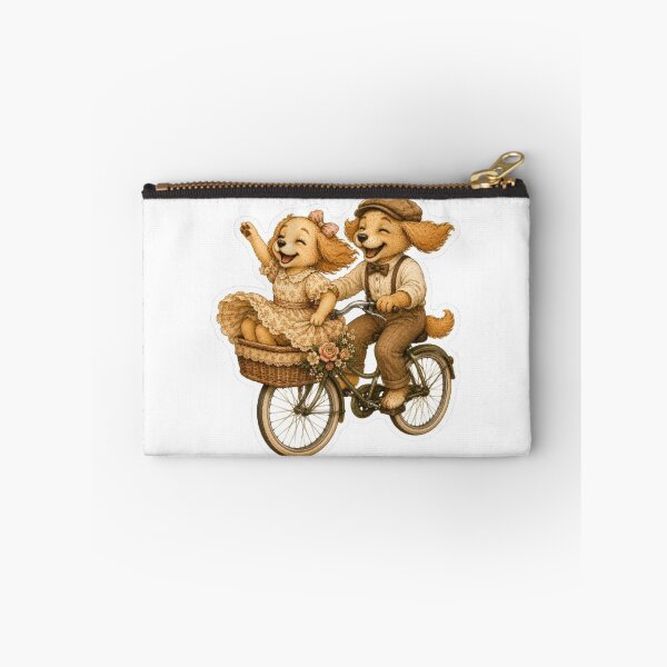 Item preview, dog on bike designed and sold by Snurly.