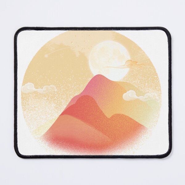 Item preview, Sunset Mountain Silhouette | Boho Desert Sun Circle Art designed and sold by alizye.
