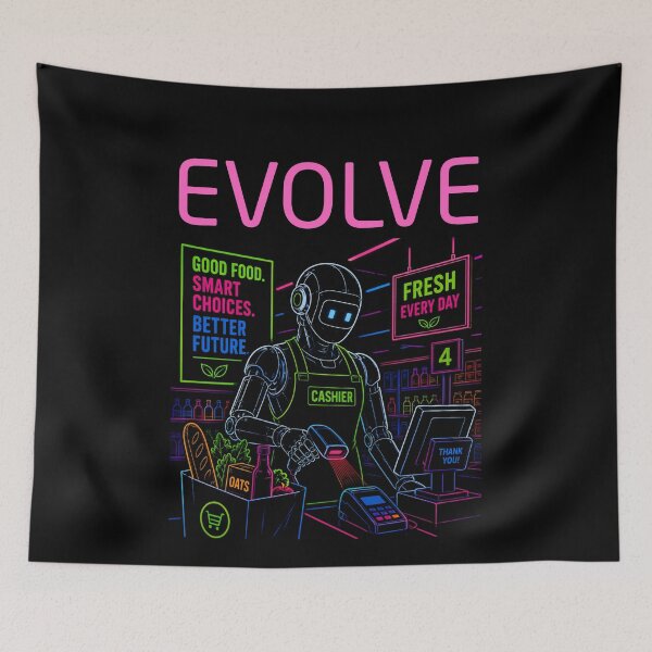 Item preview, Robot Evolution T-Shirt | Future of AI & Human Innovation designed and sold by TEEJAMBOREE.
