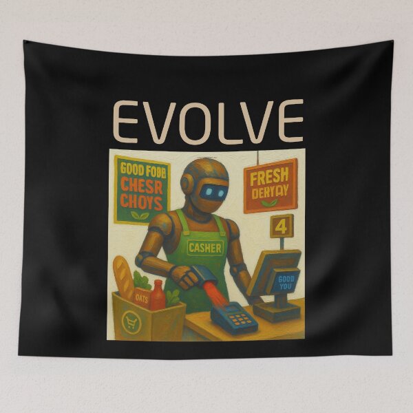 Item preview, Robot Evolution T-Shirt | Future of AI & Human Innovation designed and sold by TEEJAMBOREE.