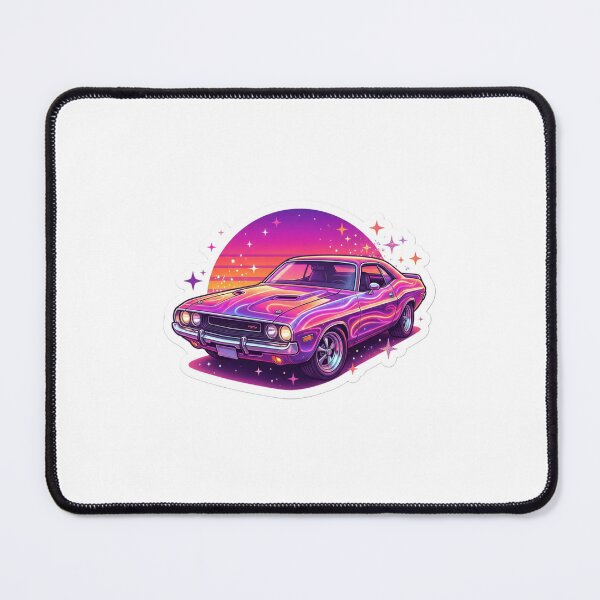 Item preview, Retro Synthwave Muscle Car Neon Illustration designed and sold by Koussgh.