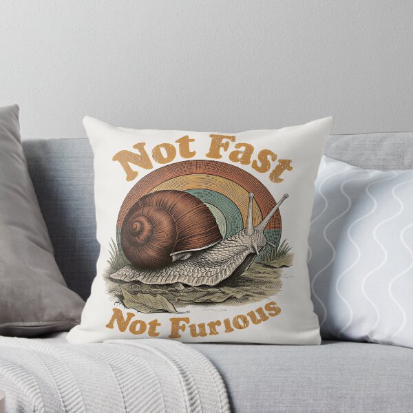 Item preview, Not Fast Not Furious Funny Snail Pace Retro Humor designed and sold by gear-posters.