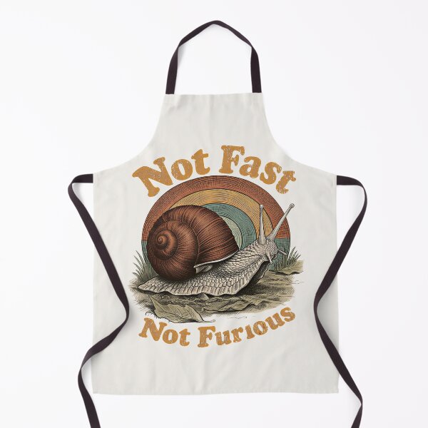 Item preview, Not Fast Not Furious Funny Snail Pace Retro Humor designed and sold by gear-posters.