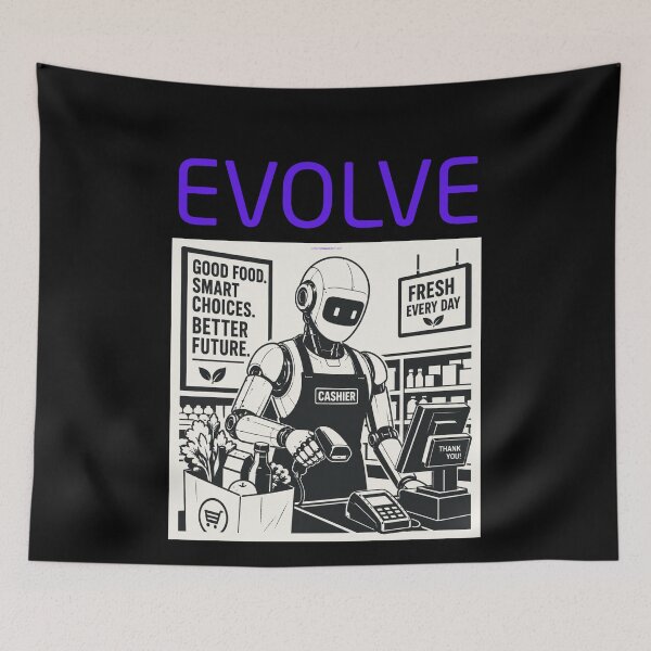 Item preview, Robot Evolution T-Shirt | Future of AI & Human Innovation designed and sold by TEEJAMBOREE.