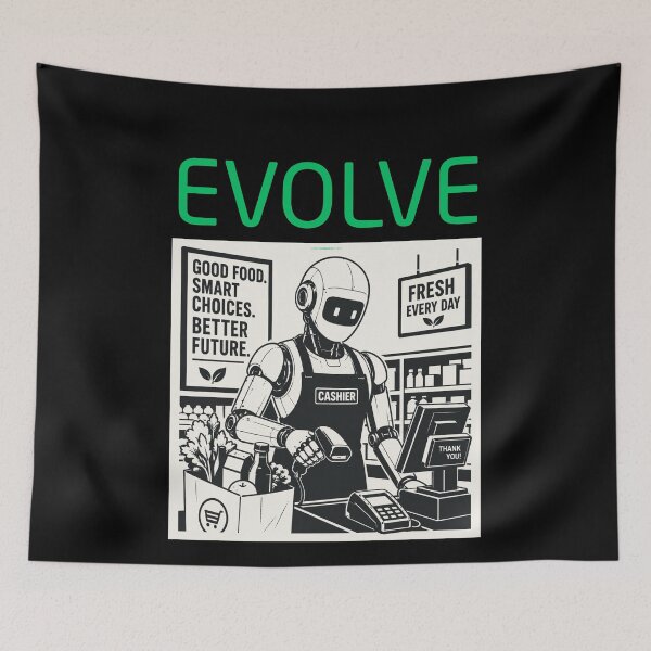 Item preview, Robot Evolution T-Shirt | Future of AI & Human Innovation designed and sold by TEEJAMBOREE.