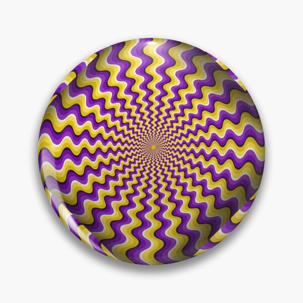 Item preview, Hypnotic Purple & Gold Wavy Tunnel Optical Illusion designed and sold by Outlet Raloel.
