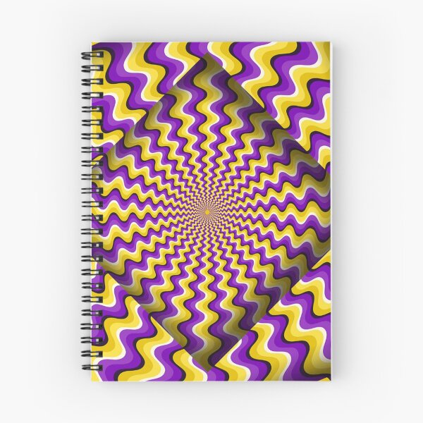 Item preview, Hypnotic Purple & Gold Wavy Tunnel Optical Illusion designed and sold by Outlet Raloel.