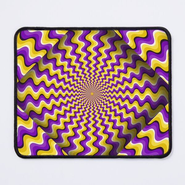 Item preview, Hypnotic Purple & Gold Wavy Tunnel Optical Illusion designed and sold by Outlet Raloel.