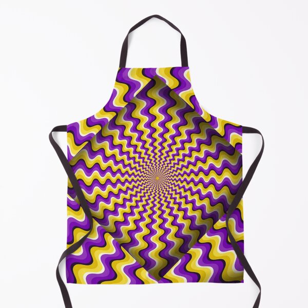 Item preview, Hypnotic Purple & Gold Wavy Tunnel Optical Illusion designed and sold by Outlet Raloel.