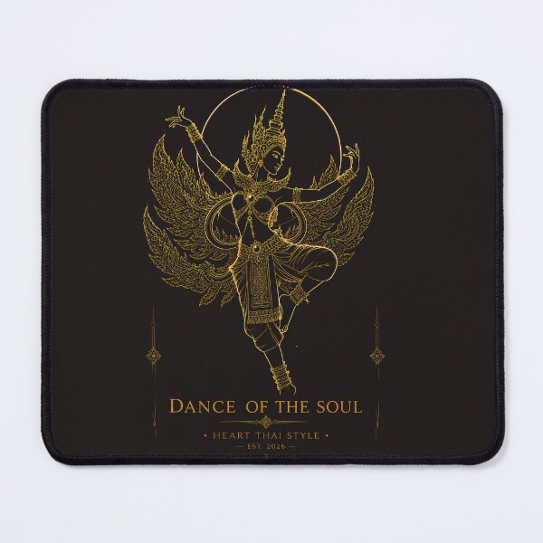 Item preview, Sacred Siamese Dancer - Elegant Gold Line Design designed and sold by HeartThaiStyle.
