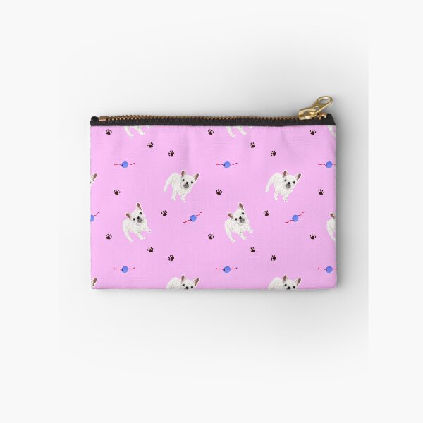 Item preview, French Bulldog Frenchie with Dog Toy and Paw Prints | Dog Lover Design designed and sold by yashiki.