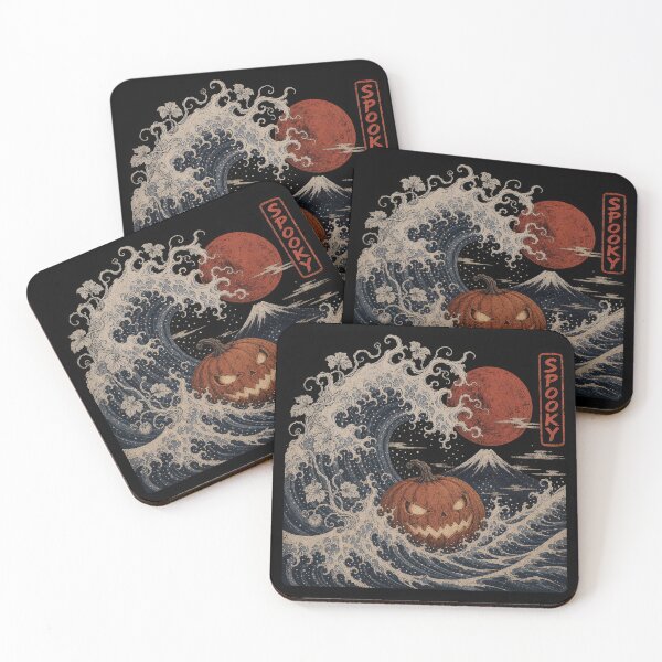 Item preview, The Great Spooky Wave Halloween Pumpkin Mashup designed and sold by NSB-Design.