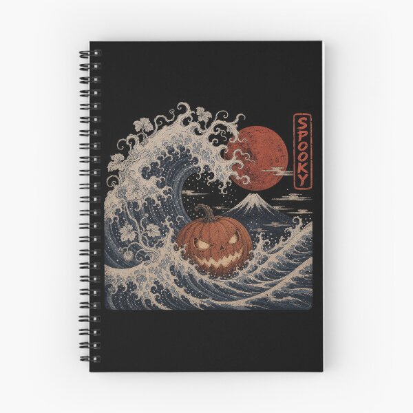 Item preview, The Great Spooky Wave Halloween Pumpkin Mashup designed and sold by NSB-Design.