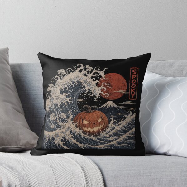 Item preview, The Great Spooky Wave Halloween Pumpkin Mashup designed and sold by NSB-Design.