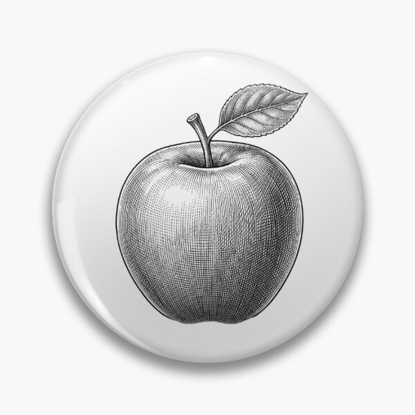 Item preview, Apple - fine line high detail designed and sold by Minimalisticaly.