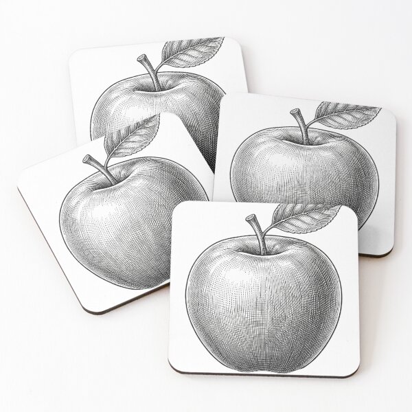 Item preview, Apple - fine line high detail designed and sold by Minimalisticaly.
