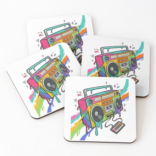 Item preview, Old School Boombox Bringing Bright Music Energy Back designed and sold by FreshVibe Prints.