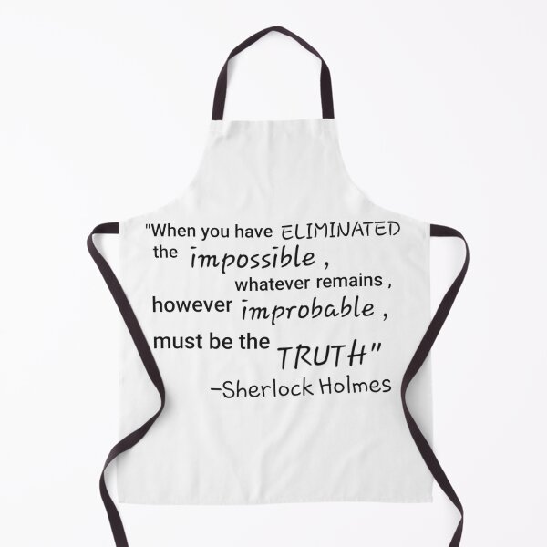 Item preview, Sherlock Holmes Quote designed and sold by Chad's Fresh Art.