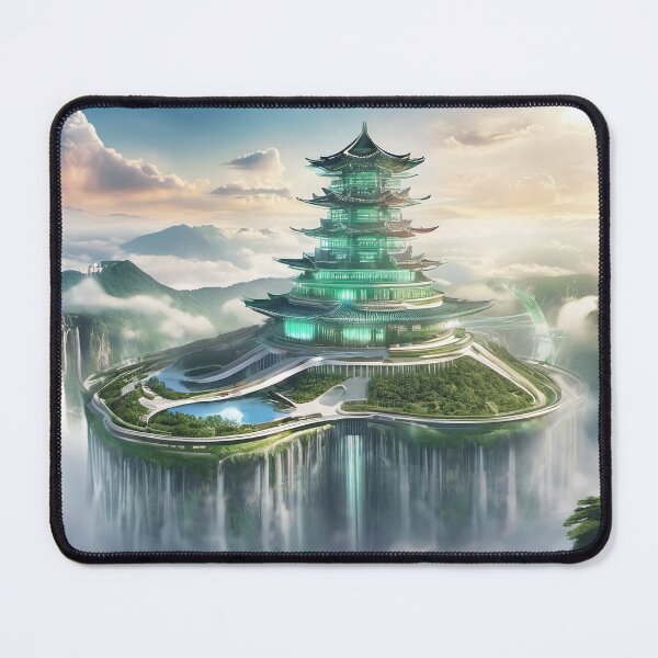 Item preview, Celestial Falls: The Emerald Pavilion designed and sold by CuteSlothWorld.