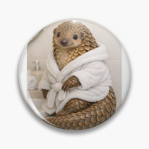 Item preview, Cozy Bathrobe Tree Pangolin designed and sold by Sillytoe.