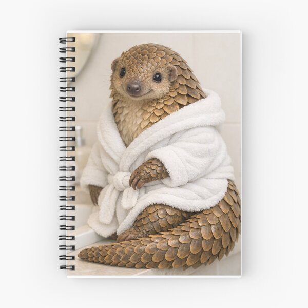 Item preview, Cozy Bathrobe Tree Pangolin designed and sold by Sillytoe.