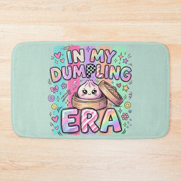 Item preview, In My Dumpling Era – Kawaii Squishy Dumpling in Bamboo Steamer designed and sold by EmeraldeaArt.